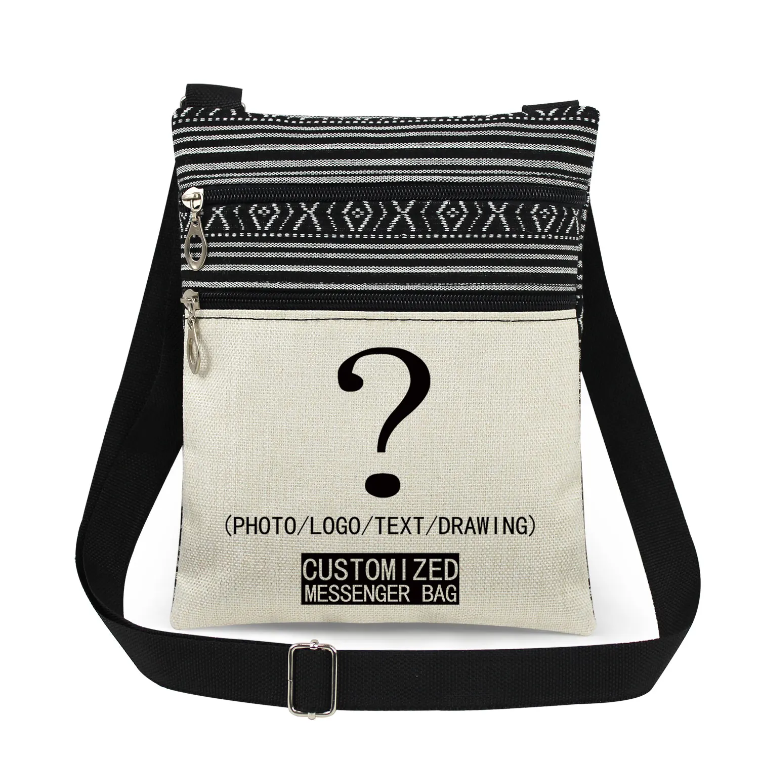 Индивидуальная женская сумка через плечо с индивидуальным принтом DIY милая