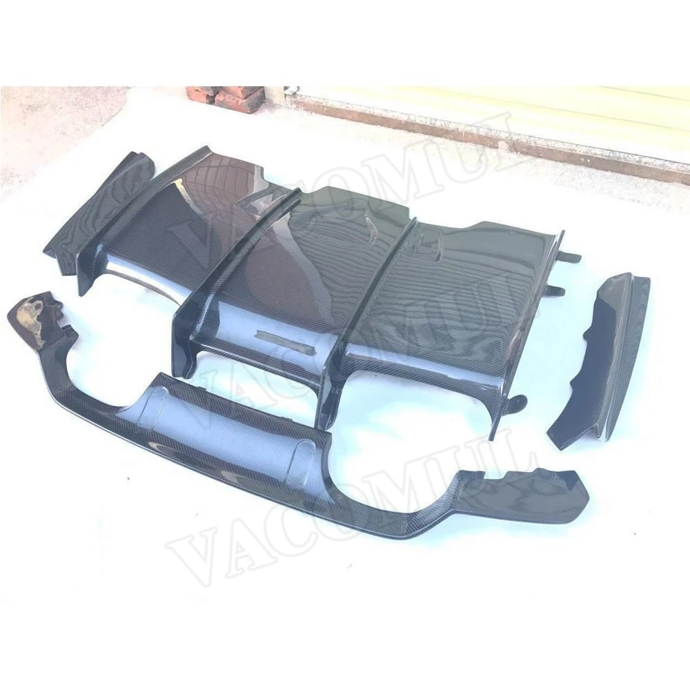 Задний бампер из углеродного волокна диффузор разветвители спойлер защита