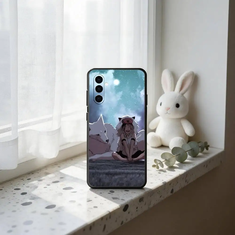 Чехол для телефона Anime P-Princess M-Mononoke, черный силиконовый мягкий чехол для Samsung Galaxy A73, A72, A71, A70, A53, A52, A51 (art.: 3920da1300a60) - 3920da1300a60