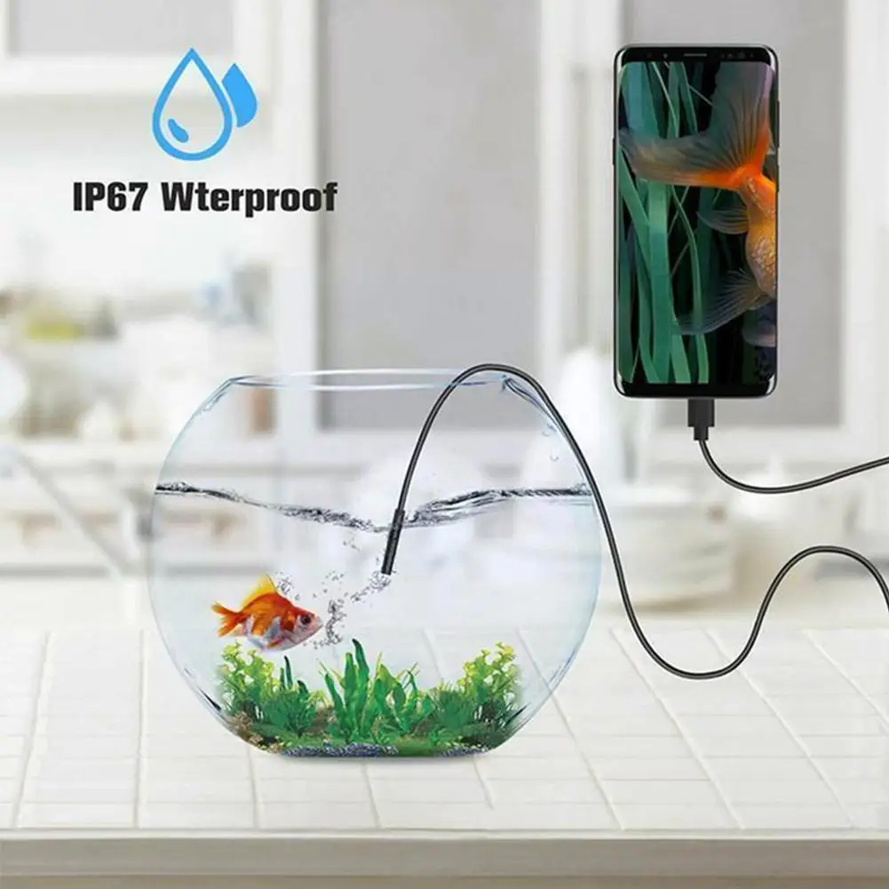 

Водонепроницаемая Usb-камера-эндоскоп с разъемом Type-c, Ip67, 6 светодиодов, 1/2/3,5 м
