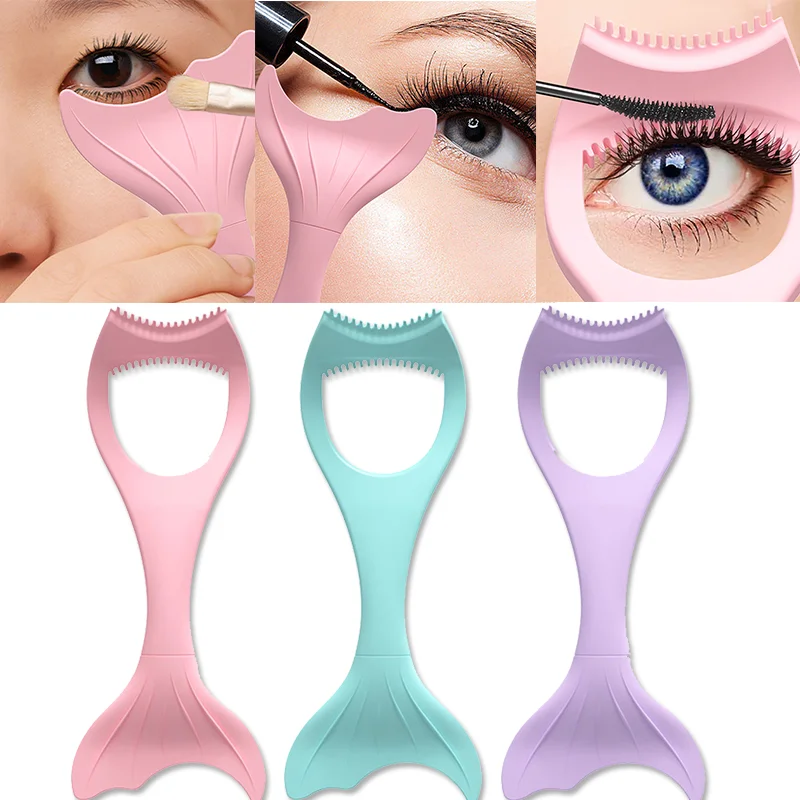 

1PCS Silicone Eye Makeup Aids Mascara Eyeshadow Eyeliner Auxiliary Tools Multifunction Portable Reusable Eyes Makeup Aid Pads