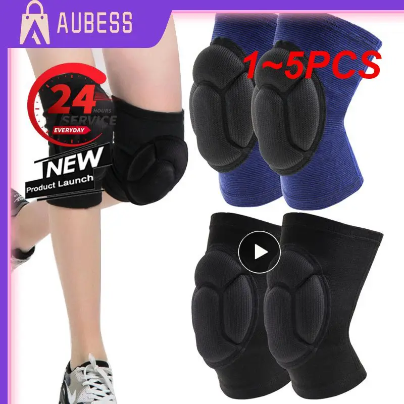 

1~5PCS Pair Protective Knee Pads Thick Sponge Football Volleyball Extreme Sports Anti-Slip Collision Avoidance Kneepad Brace