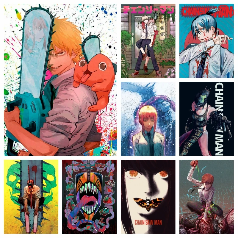 

Chainsaw Man Manga Diamond Painting Anime Picture Denji Devil Hunter Embroidery Cross Stitch Kits Handmade Gift Home Decor