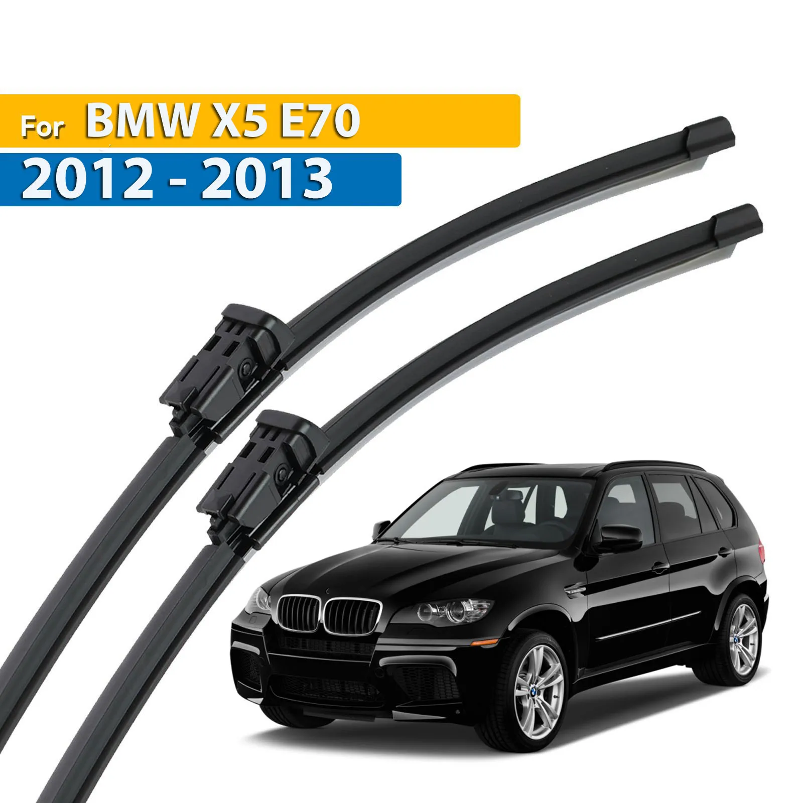 

Передние щетки стеклоочистителя Erick's LHD для BMW X5 E70 2012-2013, лобовое стекло, щетки от дождя, 24 "+ 19", кнопка