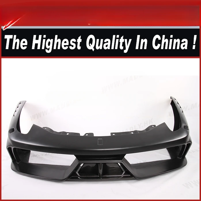 Бампер передний F458 из стекловолокна и углеродного волокна для Ferrari 458