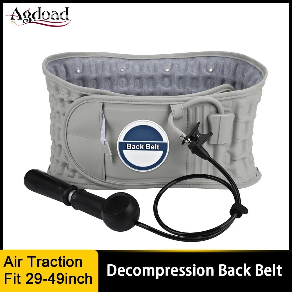 

Декомпрессионный поясной ремень для облегчения боли в нижней части спины, поясничная поддержка для мужчин и женщин, устройство для сцеплен...