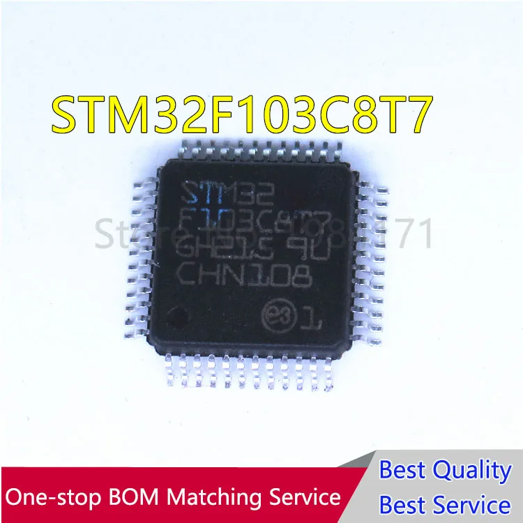 10 шт. STM32F103C8T7 STM32F103C8 ST LQFP48 Новинка | Электронные компоненты и принадлежности