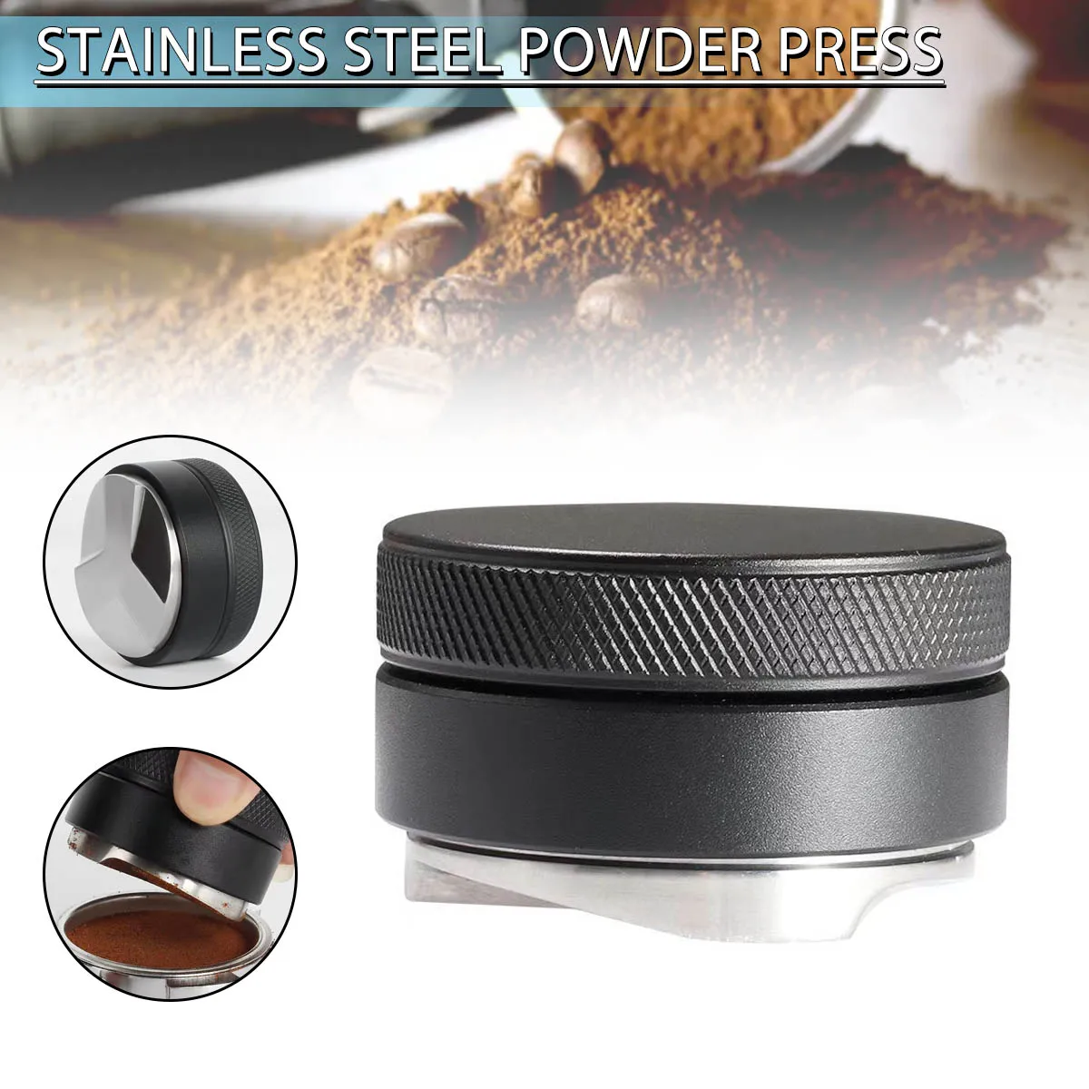 

51/53/58mm Coffee Tamper 3 Angled Slopes Palm Tamper Coffee Distributor Espresso Distribution Tool Coffee Tool Accessories