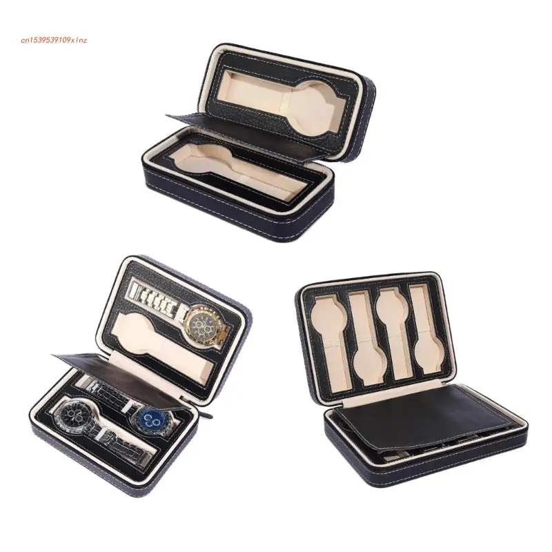 

Watch Box Display-Case Storage Watch Organizer Holder Zipper Exquisite Durable