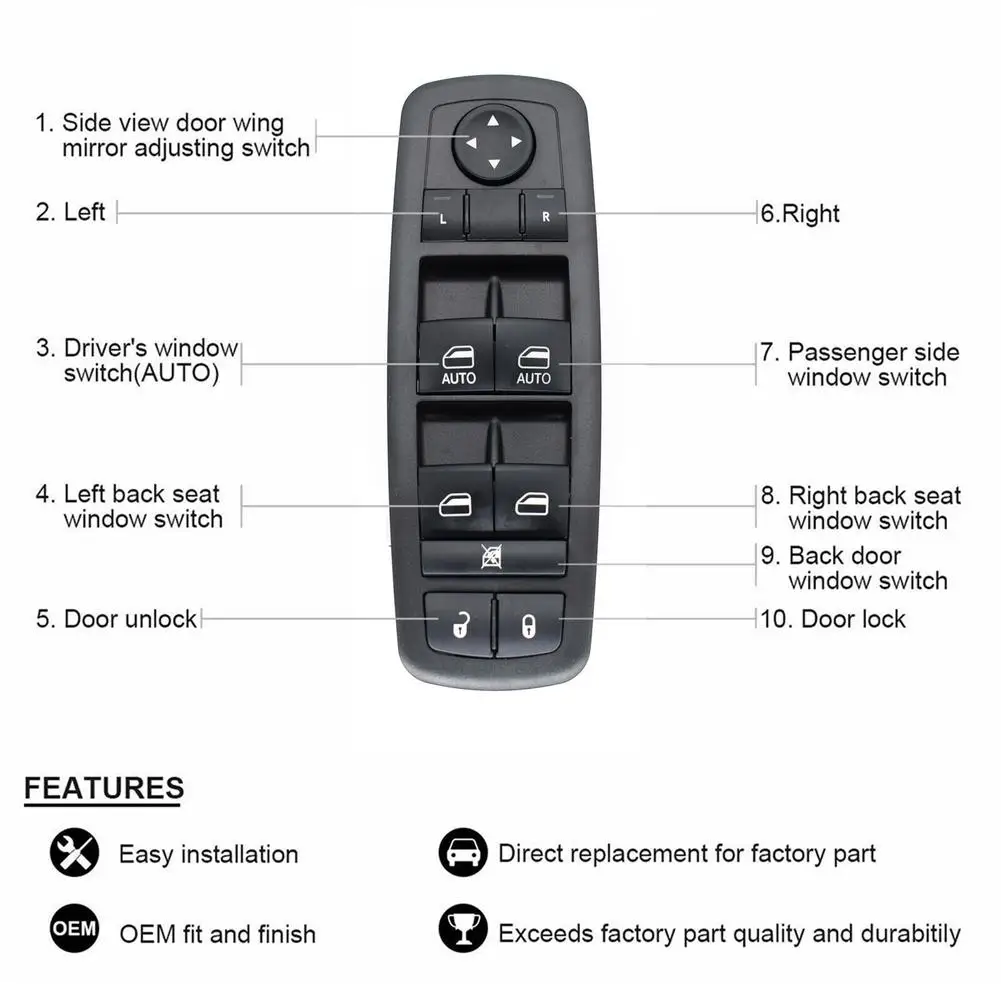Переключатель Стеклоподъемника 04602535AI привод для управления боковым окном