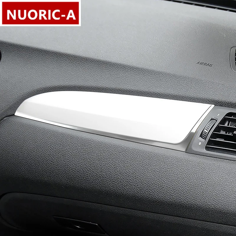 

Stainless Steel Car Styling Co-pilot Dashboard Strip Trim Cover For BMW X3 F25 2011-17 X4 F26 2014-2017 LHD Interior Sticker
