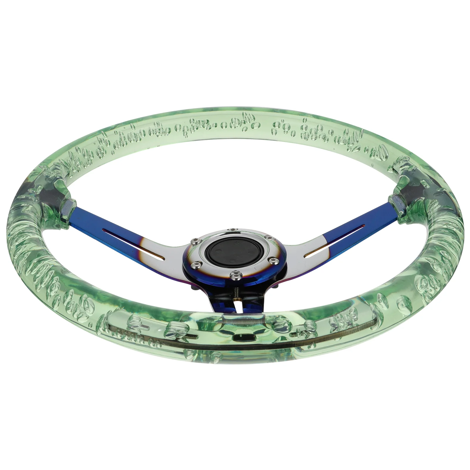 

1 шт., блестящее рулевое колесо автомобиля, практичная модификация рулевого колеса