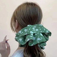 rope headband girls gift headwear elastic women hair accessories hair bands floral printed scrunchies ponytail holder