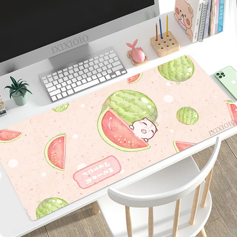 

Kawaii Cute Fruit Mouse Pad Gaming XL New Custom Large HD Mousepad XXL Soft Carpet Natural Rubber Laptop Table Mat