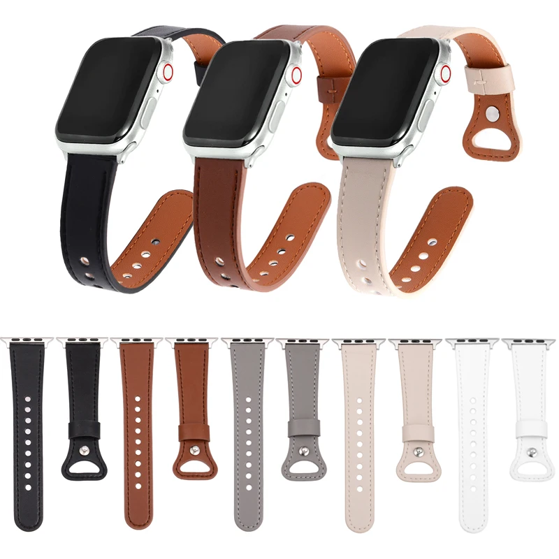 

Thin Correa Wrist Leather Loop For Apple Watch Series 65321se Watch Strap For Apple Watch Band 42mm 44mm 38mm 40mm