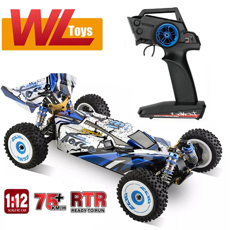 

Wltoys V2 for 124017 Brushless RC Car 124019 Brush Car RTR Vehicles Metal Chassis Off Road Model 1/12 2.4G 4WD 75KM/H Machine