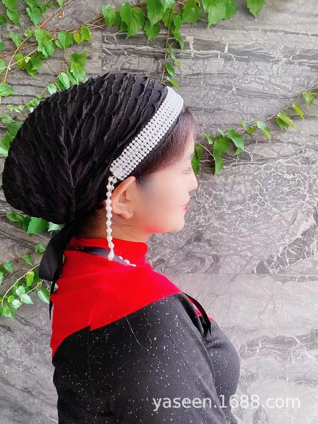 2023 New Design Turban Caps with Hair Band Muslim Headscarf Bonnet Female Head Wraps Chemo Headwear Hat