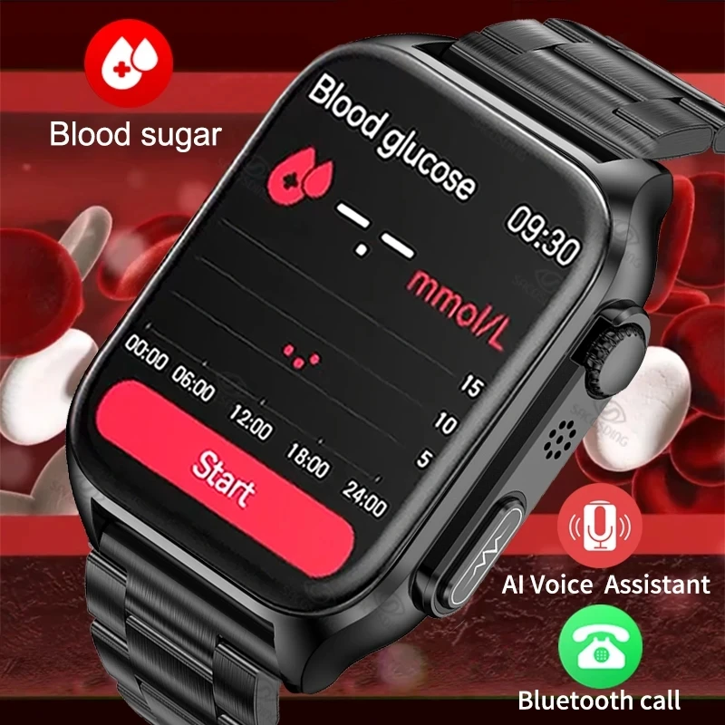 

Мужские смарт-часы с функцией измерения уровня сахара в крови