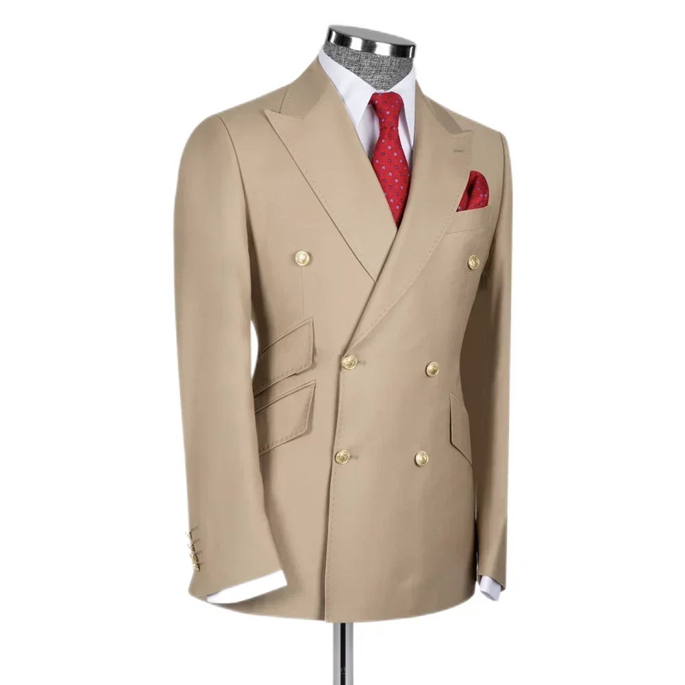 Мужской костюм из 2 предметов на заказ (куртка + брюки) Формальный бутик Деловой