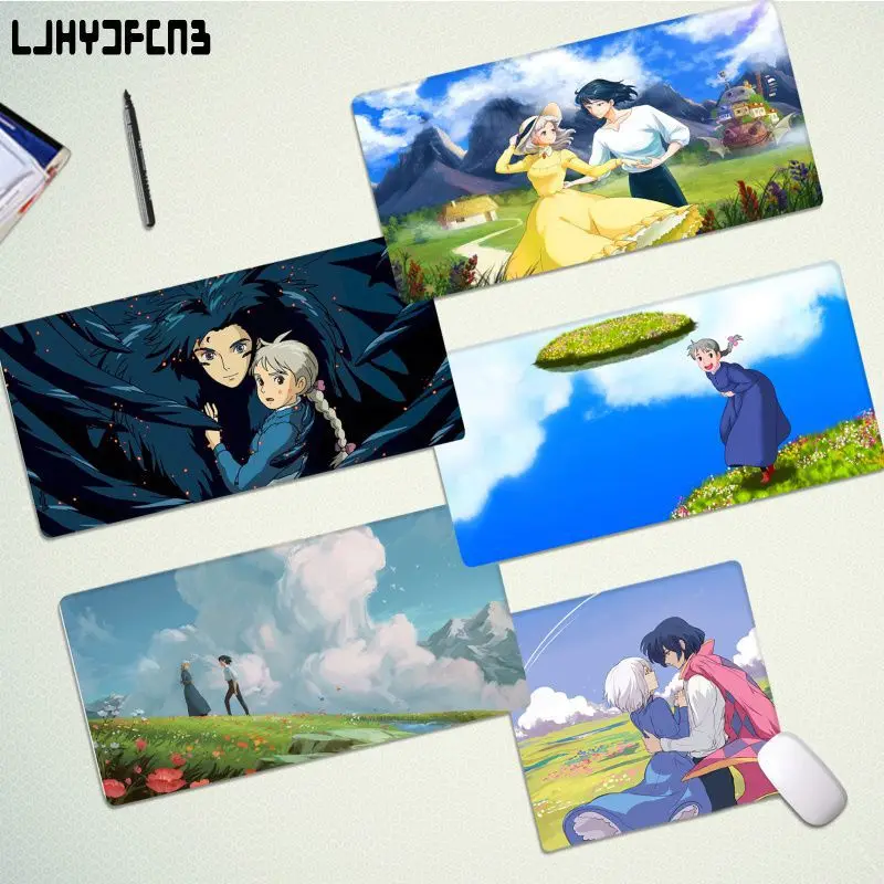 

Howl's Howls Moving Castle Fashion Large Mouse Pad PC Computer Mat Size For CSGO Game Player Desktop PC Computer Laptop