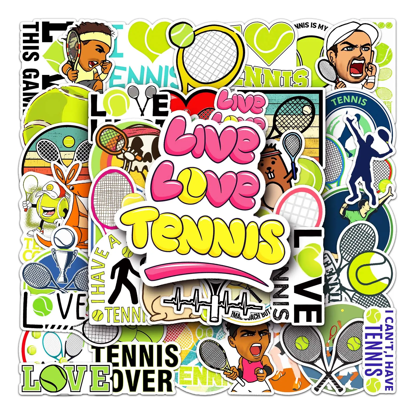 

Водонепроницаемые наклейки 50 шт.