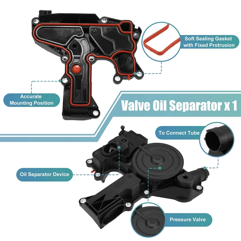 Маслоотделитель клапана двигателя и шланг для выхлопной трубы в комплекте A3 A4 A6 Q5