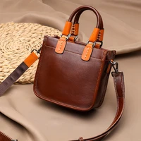 fashion trend mini buckets sling shoulder crossbody designer handbags for women genuine leather casual vintage messenger bags