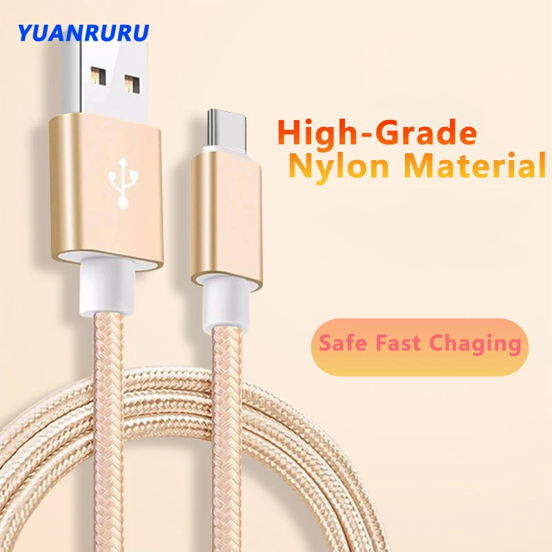

USB-кабель с нейлоновым проводом, 2 А, Type-C