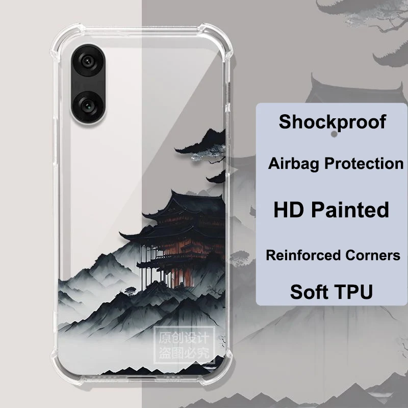 Для Sony Xperia 1 VI чехол силиконовый прозрачный для 10VI 1VI 5V телефона Pro-i ACEII с подушкой