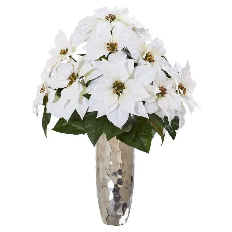 

Artificial Arrangement in Silver Cylinder Vase