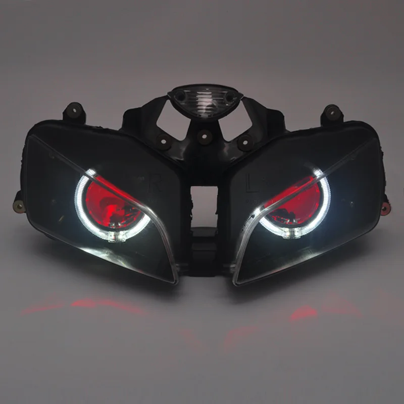 

Аксессуар для мотоцикла, фара, полностью собранная, проектор, фара Devil Eyes, свет для Honda CBR600RR F5 2003 2004 2005 2006