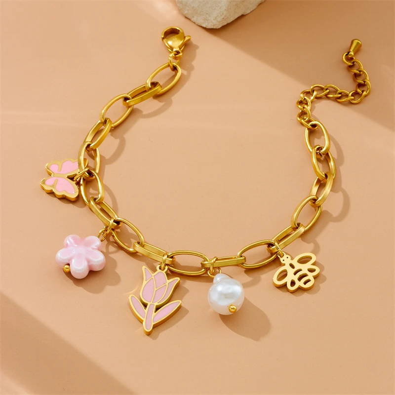 XIYANIKE браслет-цепочка из нержавеющей стали 316L для женщин модный романтический