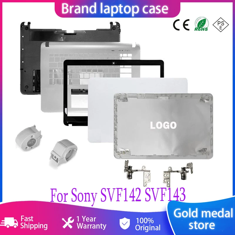 

NEW For Sony SVF142 SVF143 SVF143a1qt SVF14326scw Lcd Back Cover/Front Bezel/Plamrest/Bottom Case/Hinges/Hinge Cover Non-Touch