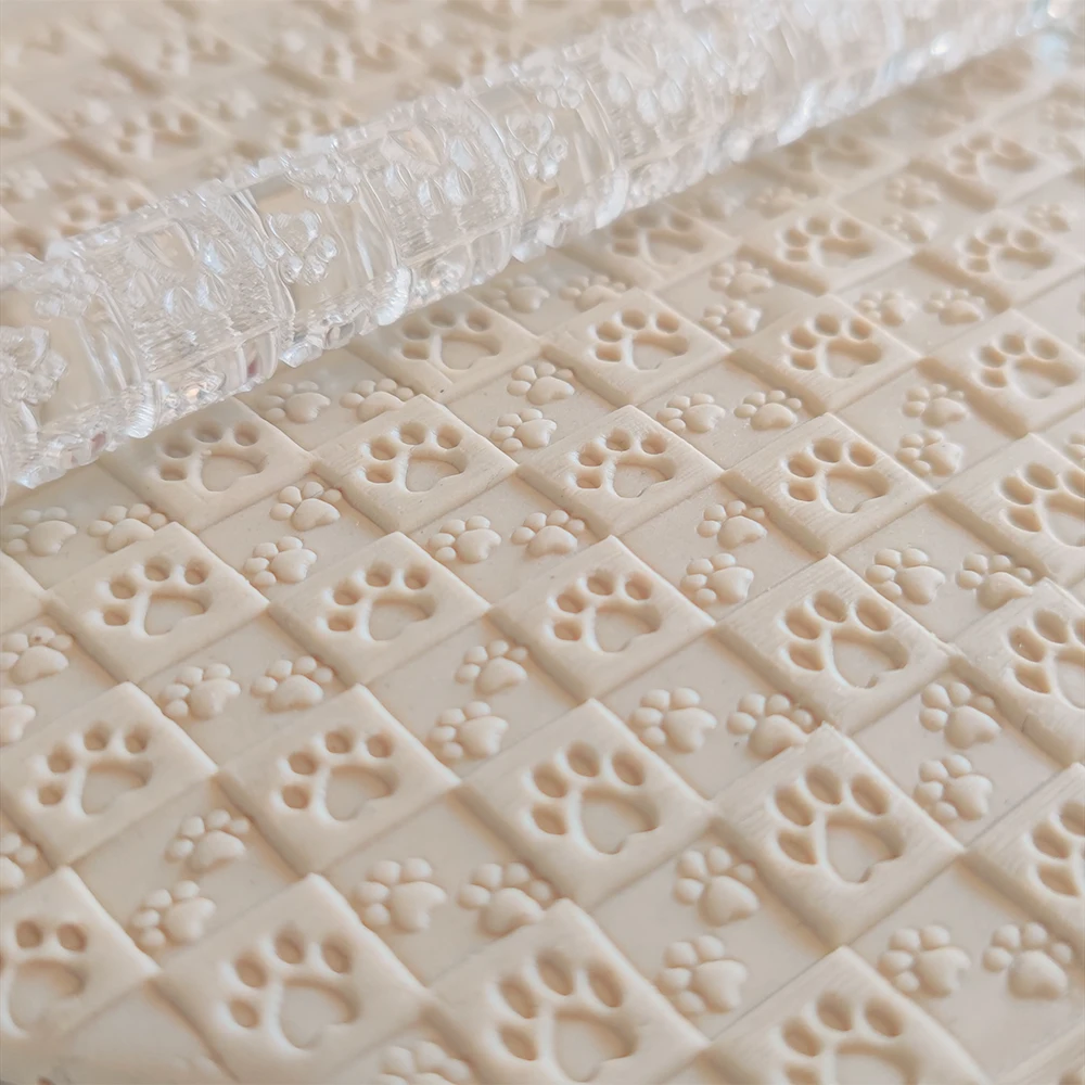 

Милые кошачьи следы, милые когти, полимерная глина, Кондитерские 3D мини-Скалки среднего и большого размера