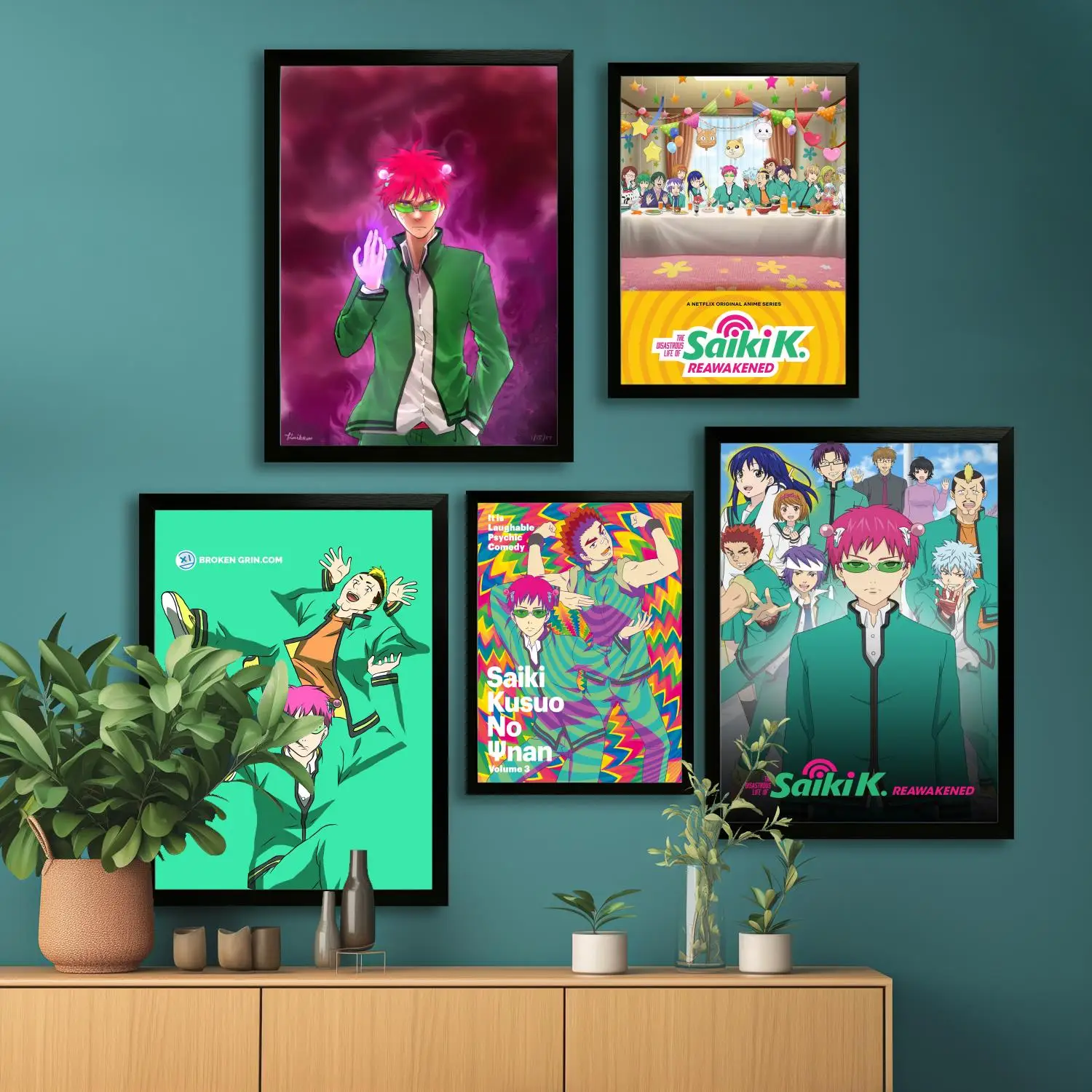 Рассадочная жизнь Сайки К постер на холсте и настенное искусство печать с