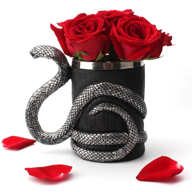 

304 Stainless Steel Liner Resin Cobra Mug Household Domineering Tumbler Amazon New Supply