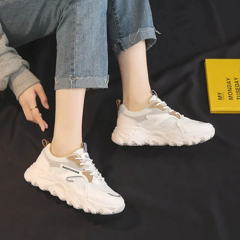 

Autumn 2021 Women's Winter Sport Shoes High-Sole Running Tennis Big Sizes Children's Sports Shoes Sneakers Without Laces Tennis