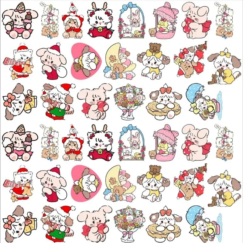 Акриловая нашивка из мультфильма аниме Mikko кошка собака кролик двухслойный