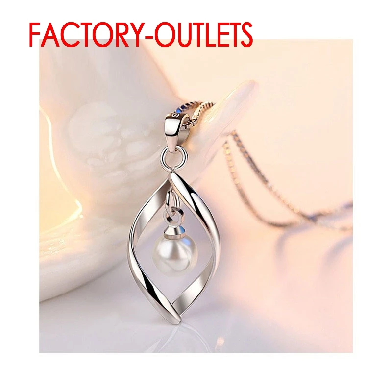 Цветные ожерелья из стерлингового серебра 925 модные ювелирные изделия с жемчугом