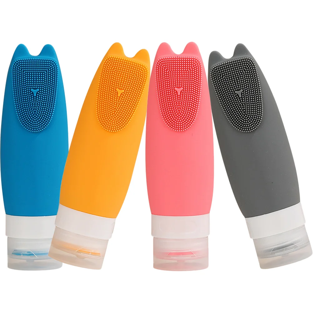 

Bottles Travel Silicone Bottle Lotion Shampoo Toiletry Refillable Conditioner Containers Squeeze Liquid Soap Cream Tube Wash