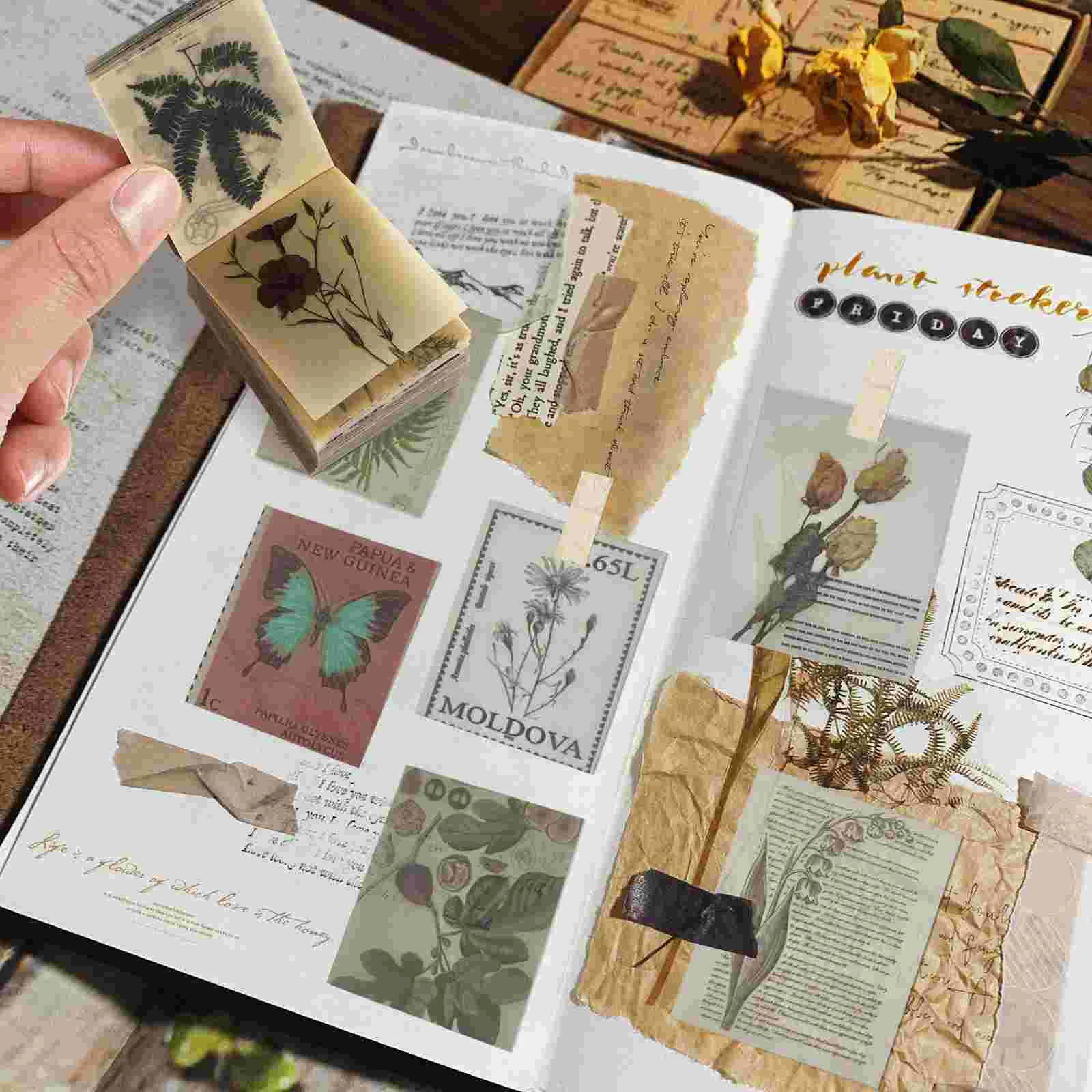 

365 Sheets Material Book DIY Kits Crafts Projects Vintage Paper Decorative Items Supplies Scrapbooking Embellishment Child