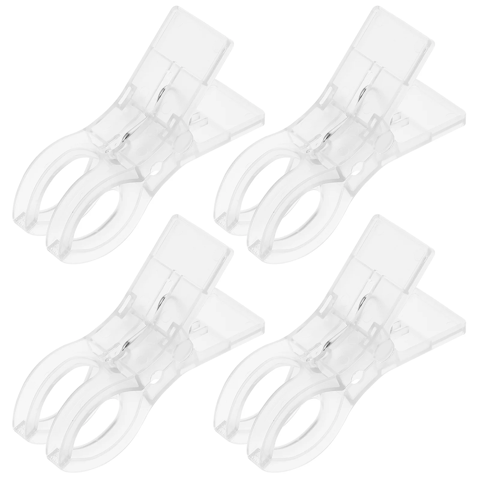 

4 Pcs Clip Hangers Blankets Clamps Windproof Clothespins Windbreaker Plastic Quilt Clips Abs Laundry