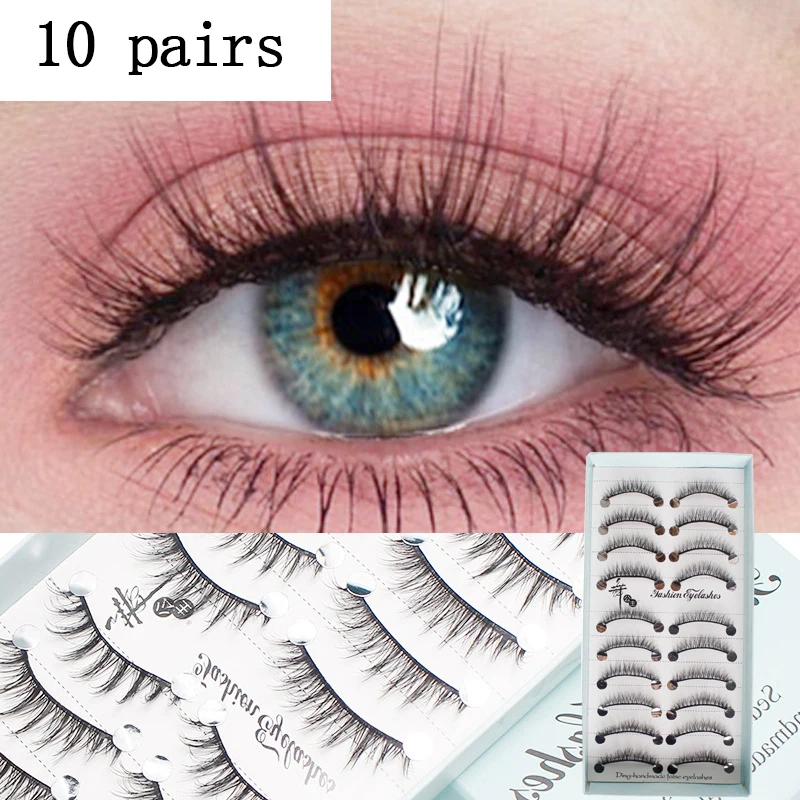 

Ресницы 3D манга, идеальные натуральные 10 пар, мягкие и тонкие матовые накладные ресницы, прозрачные ресницы для наращивания, макияж