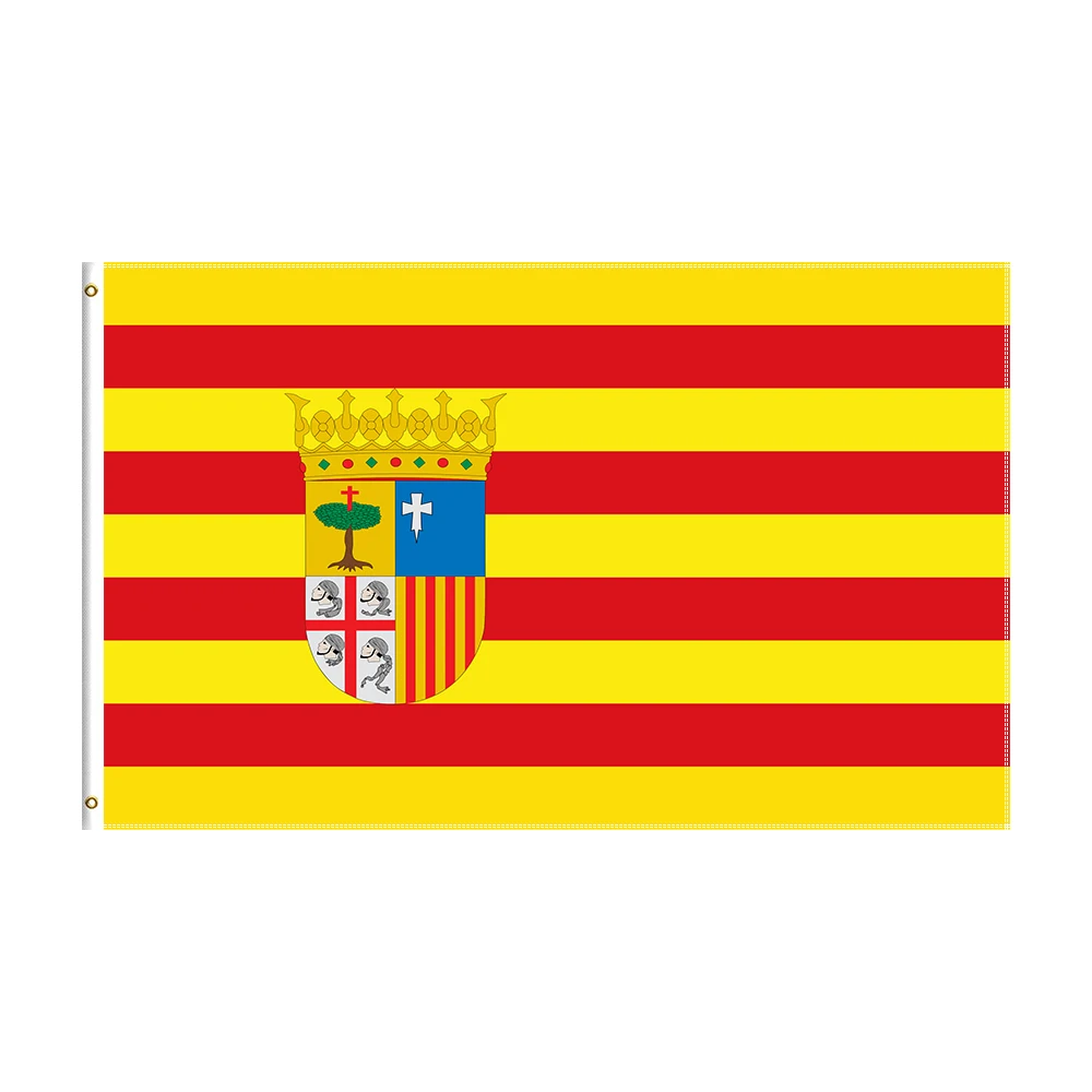 

3x5 Ft Aragon Flag Polyester Printed County Banner For Decor