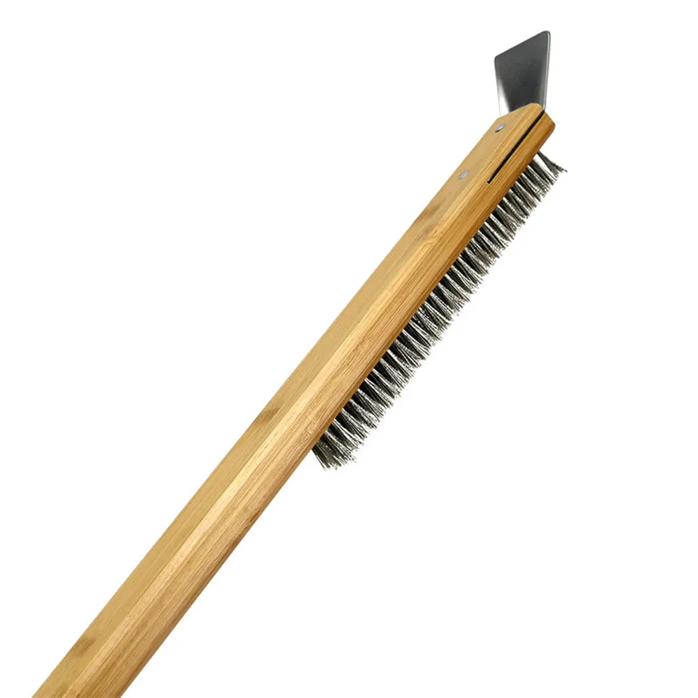 Инструмент для чистки пиццы со скребком гриль барбекю деревянная ручка кухонная