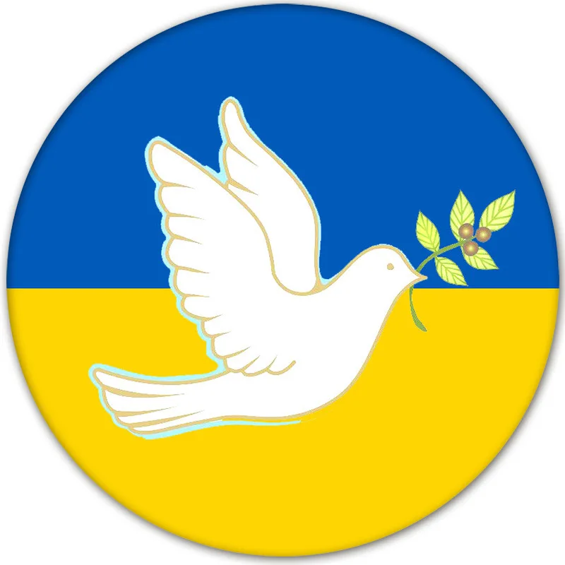 Украинский металлический флаг на лацкан Значки для одежды в нашивках разных