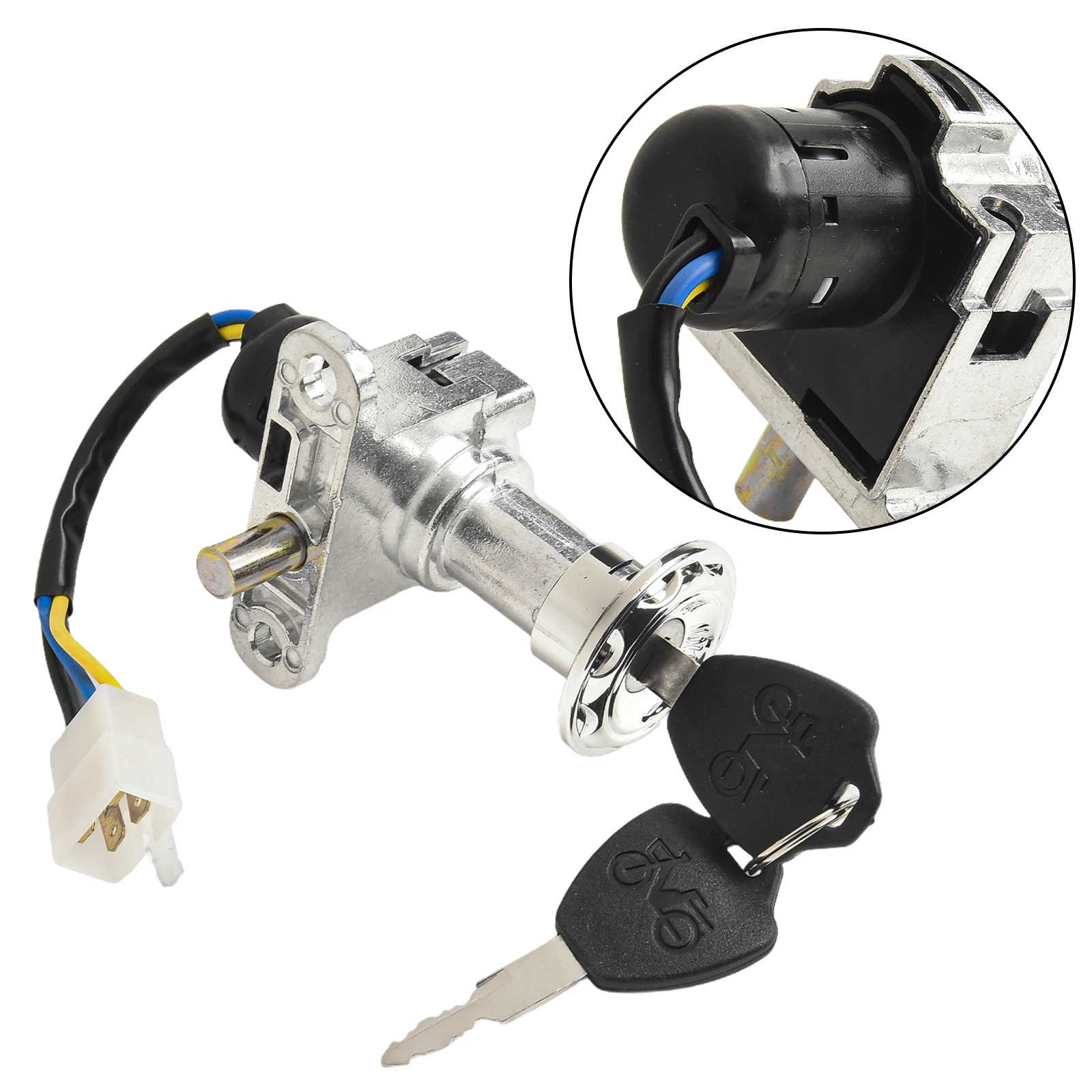 Электрический велосипед ключ 2/4 проводной замок практичный в использовании три