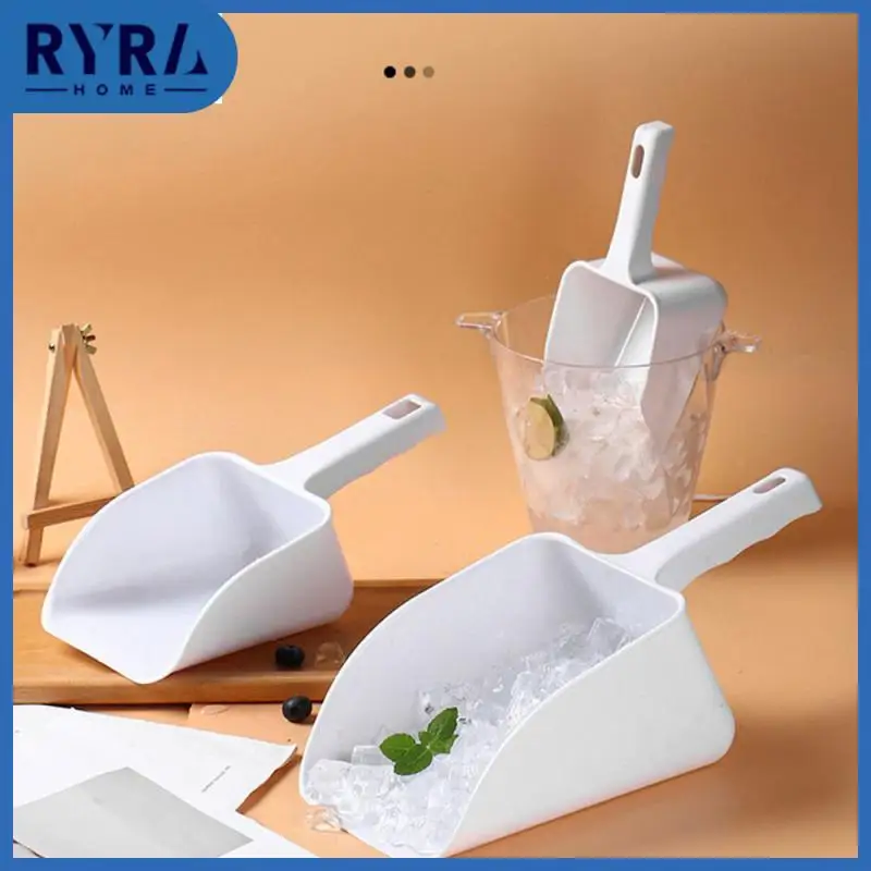 

Thickened Ice Scooper Shovel Abs Ice Shovel Special Food Home Shovel Large Party Buffet Tools Rice Flour Beans Scoops White