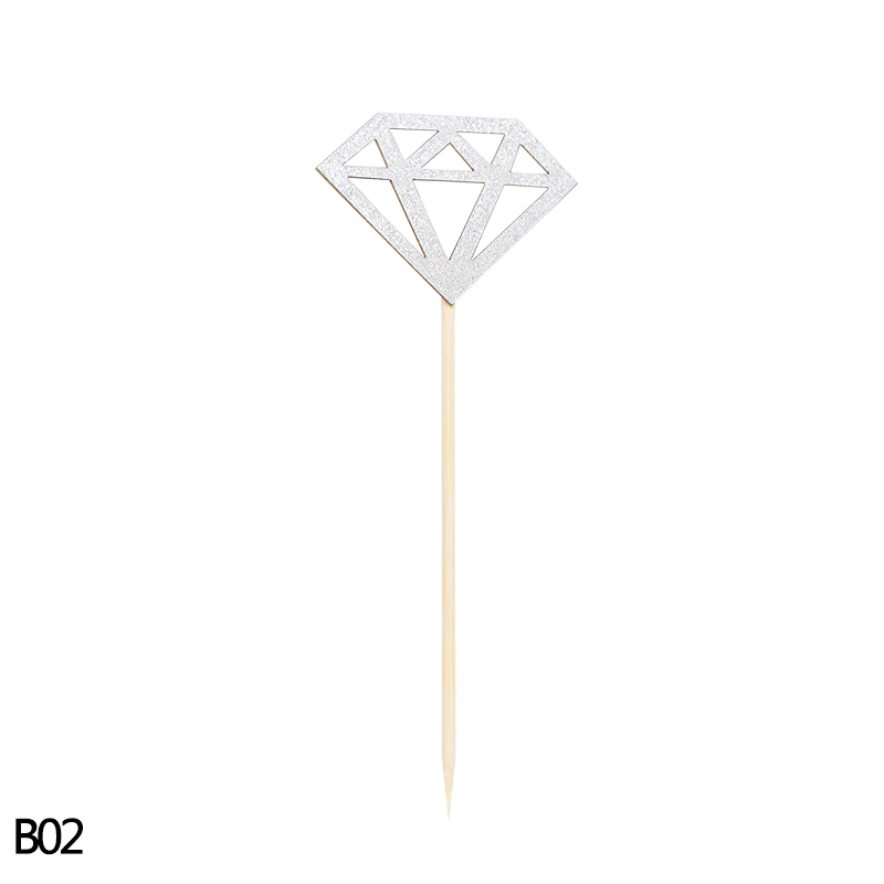 

Блестящие ромбовидные топперы для кексов ZQCXLD