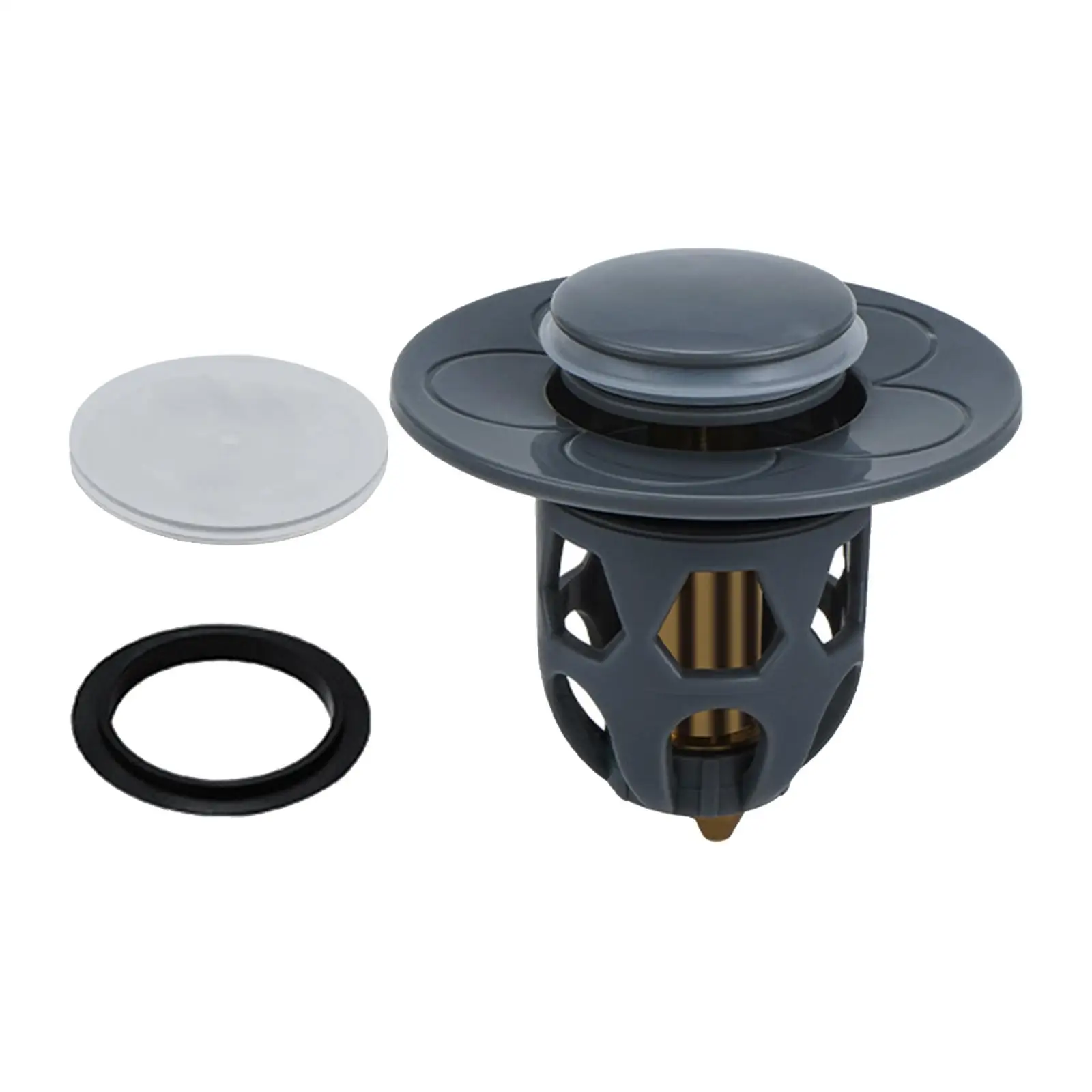 

Universal Bathroom Sink Drain Stopper Bathtub Converter No Overflow with Detachable Hair Catcher Bathroom Sink Drain Strainer